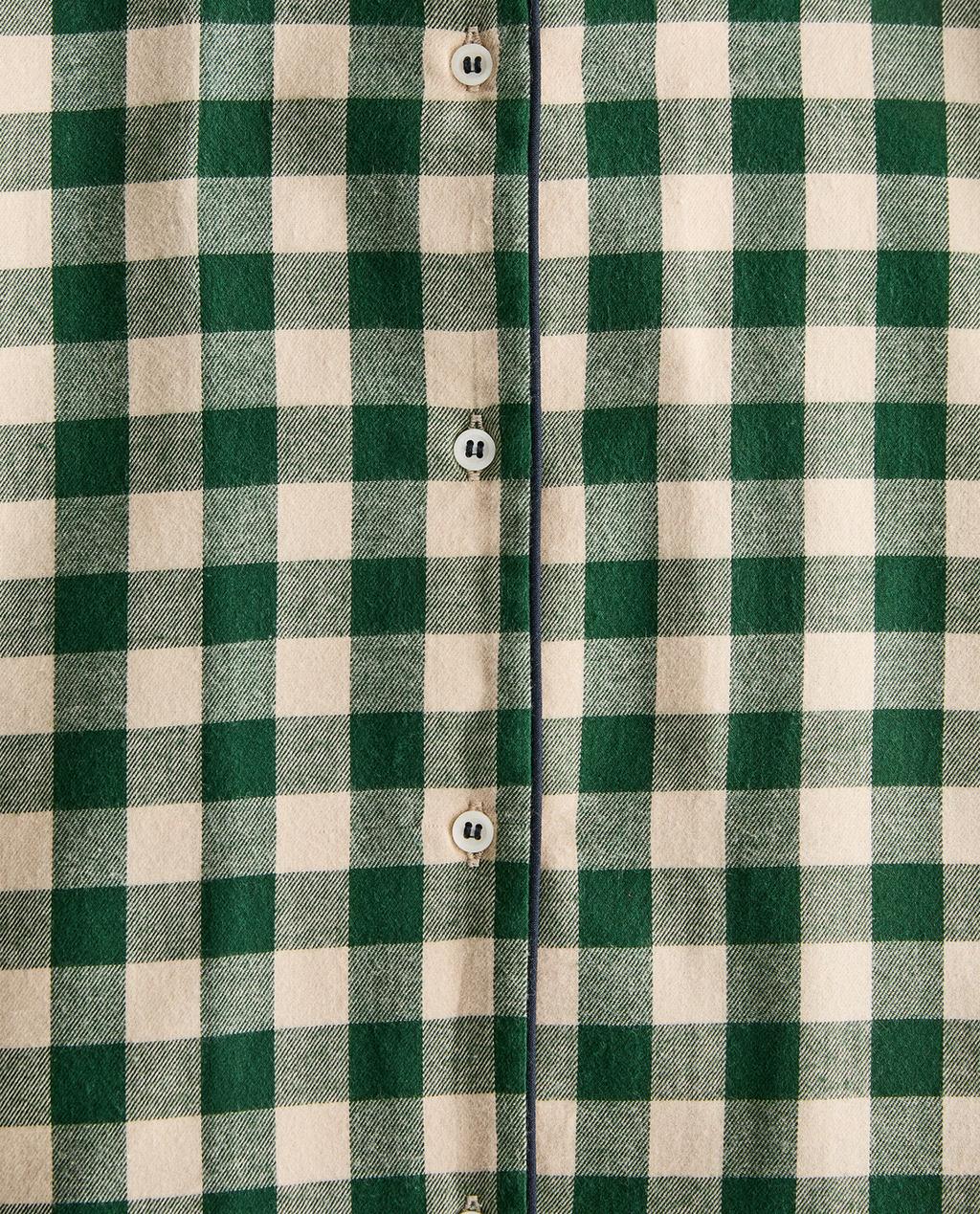 GINGHAM CHRISTMAS PYJAMA SHIRT