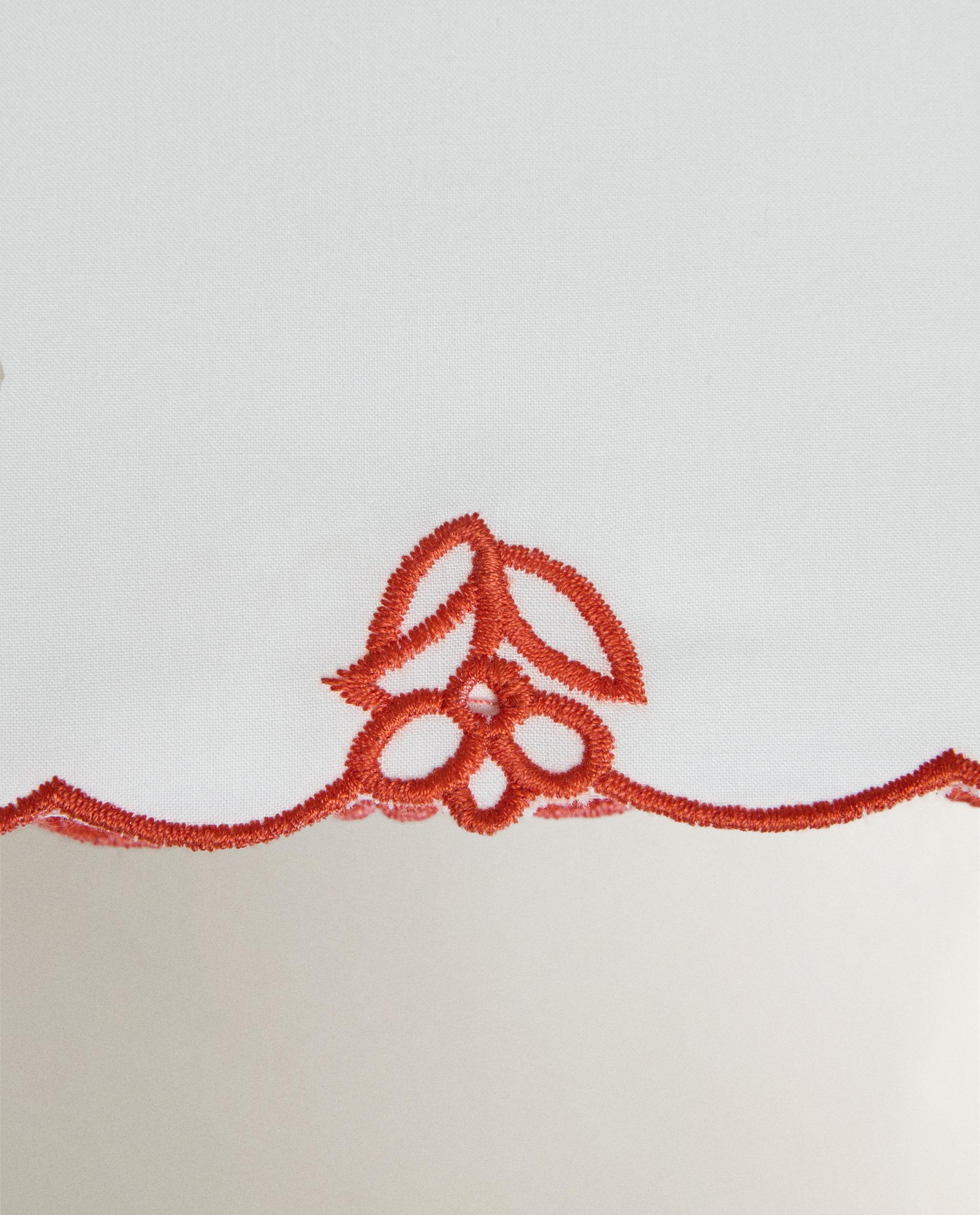 KIDS' FLAT SHEET WITH EMBROIDERED FLOWERS product thumbnail 4