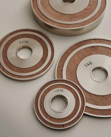 SET OF WOODEN DISC WEIGHTS (SET OF 2)