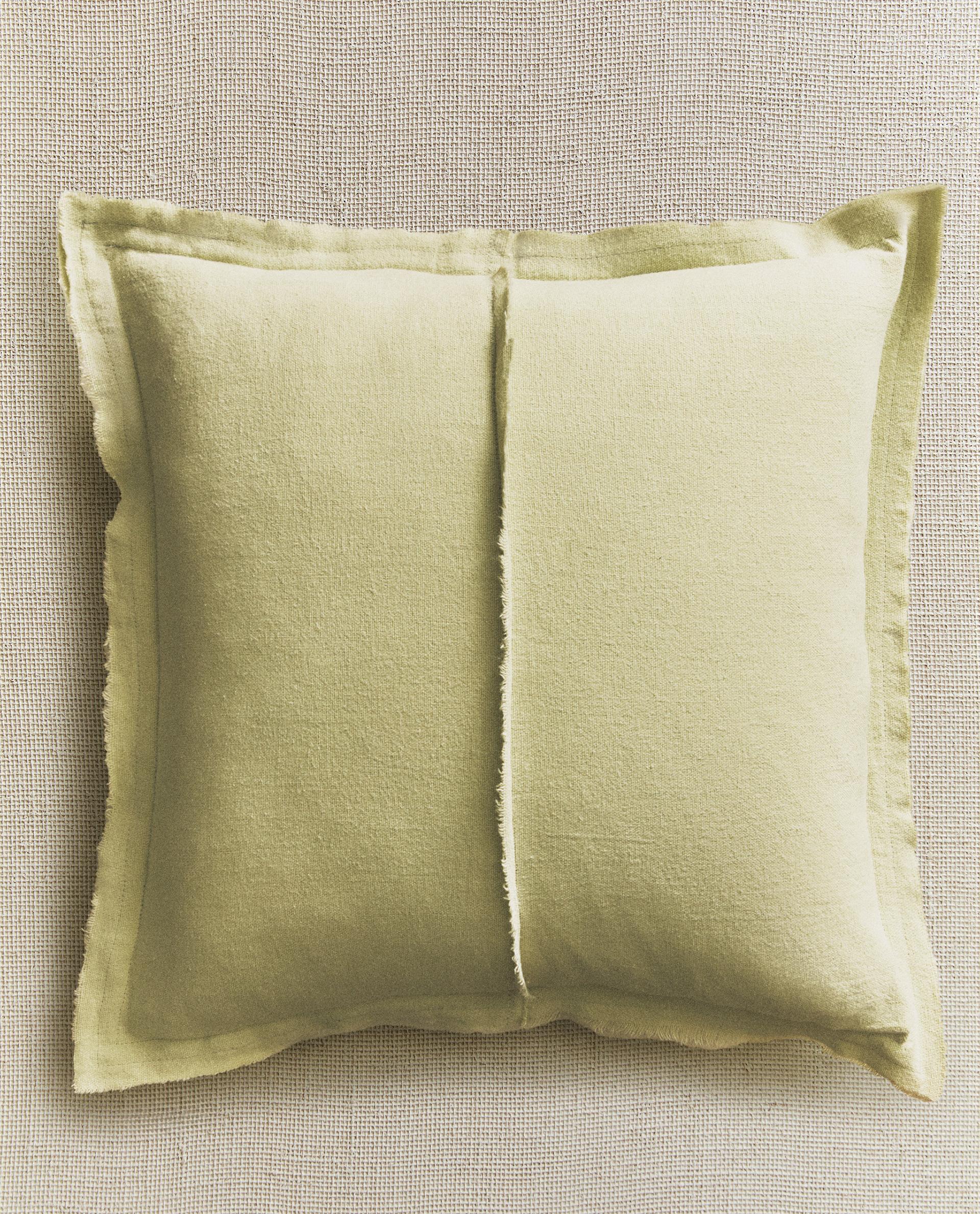 FRINGED CUSHION COVER