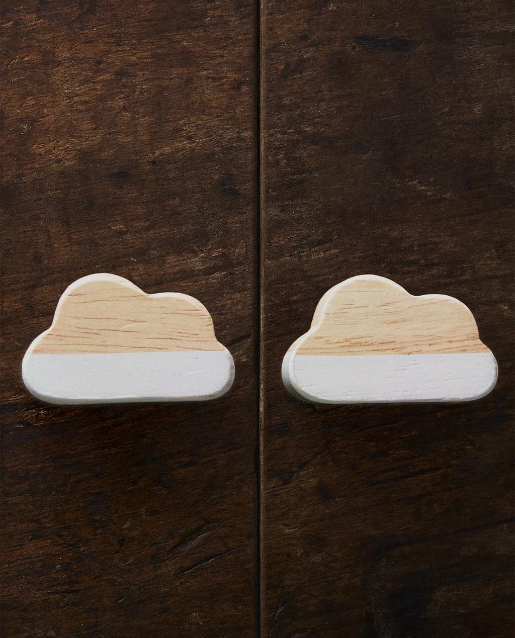 PACK BOUTONS MEUBLE ENFANT NUAGE (PACK DE 2)