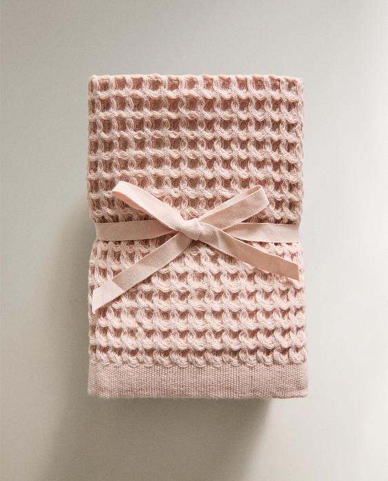 WAFFLE-KNIT COTTON HAND TOWEL (PACK OF 3) WAFFLE-KNIT COTTON HAND TOWEL (PACK OF 3)