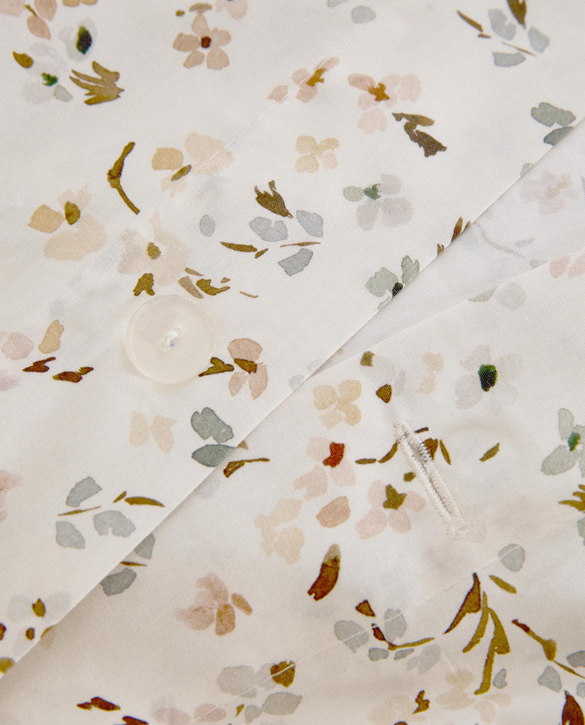 FLORAL PRINT FLAT SHEET