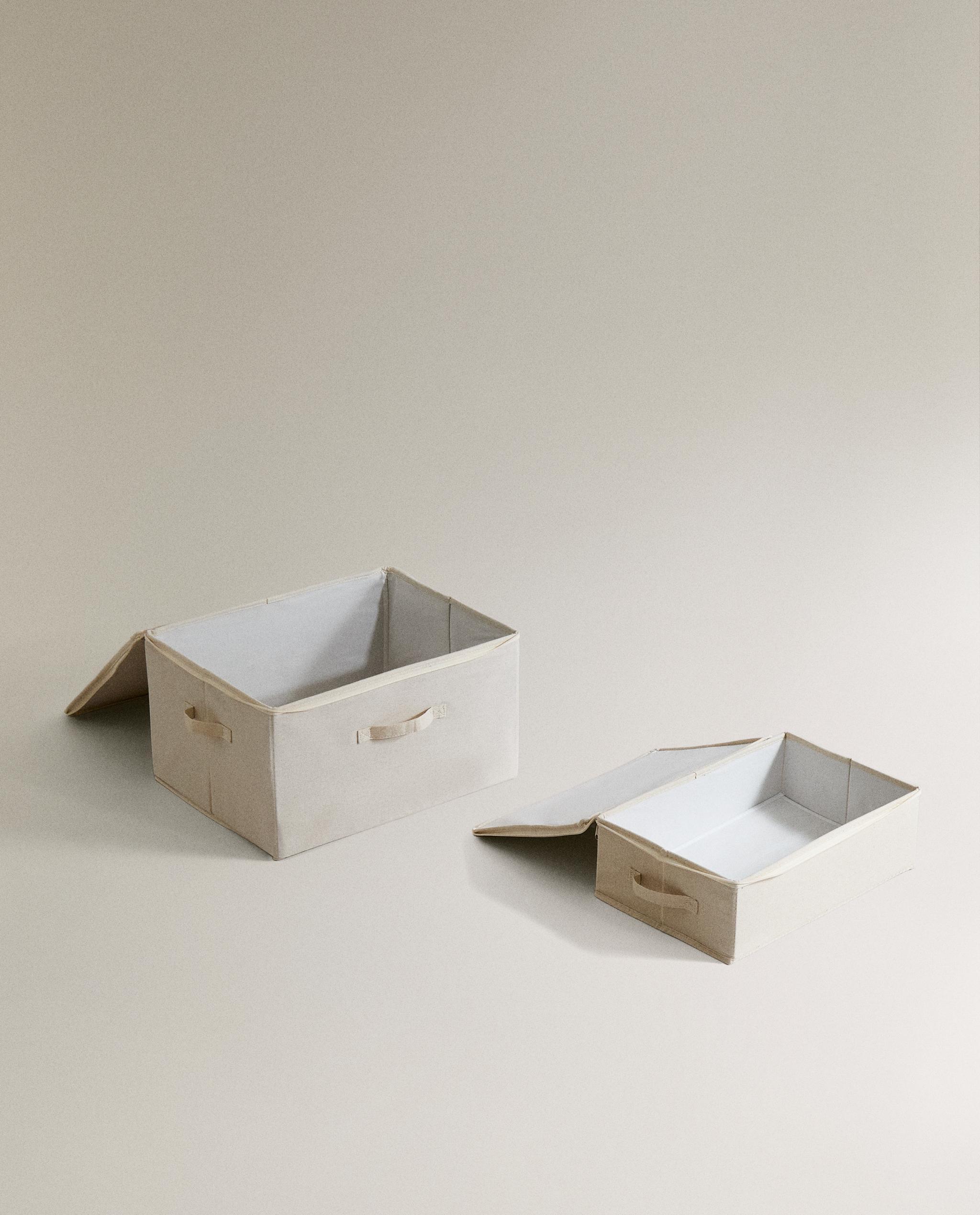 FOLDABLE STORAGE BOX WITH LID