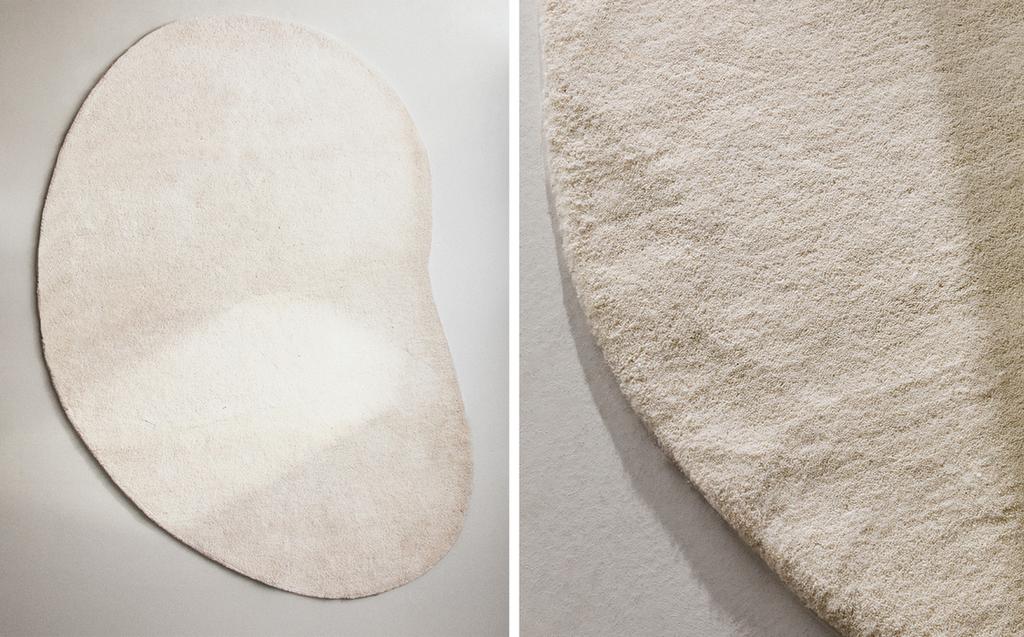 PLAIN IRREGULAR WOOL RUG PLAIN IRREGULAR WOOL RUG