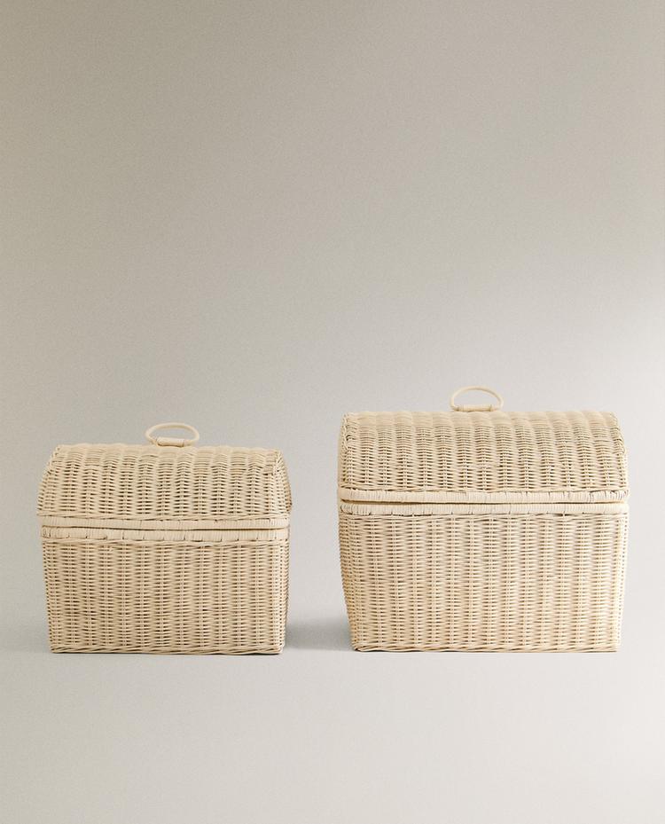 PANIER ENFANT ROTIN COUVERCLE PANIER ENFANT ROTIN COUVERCLE