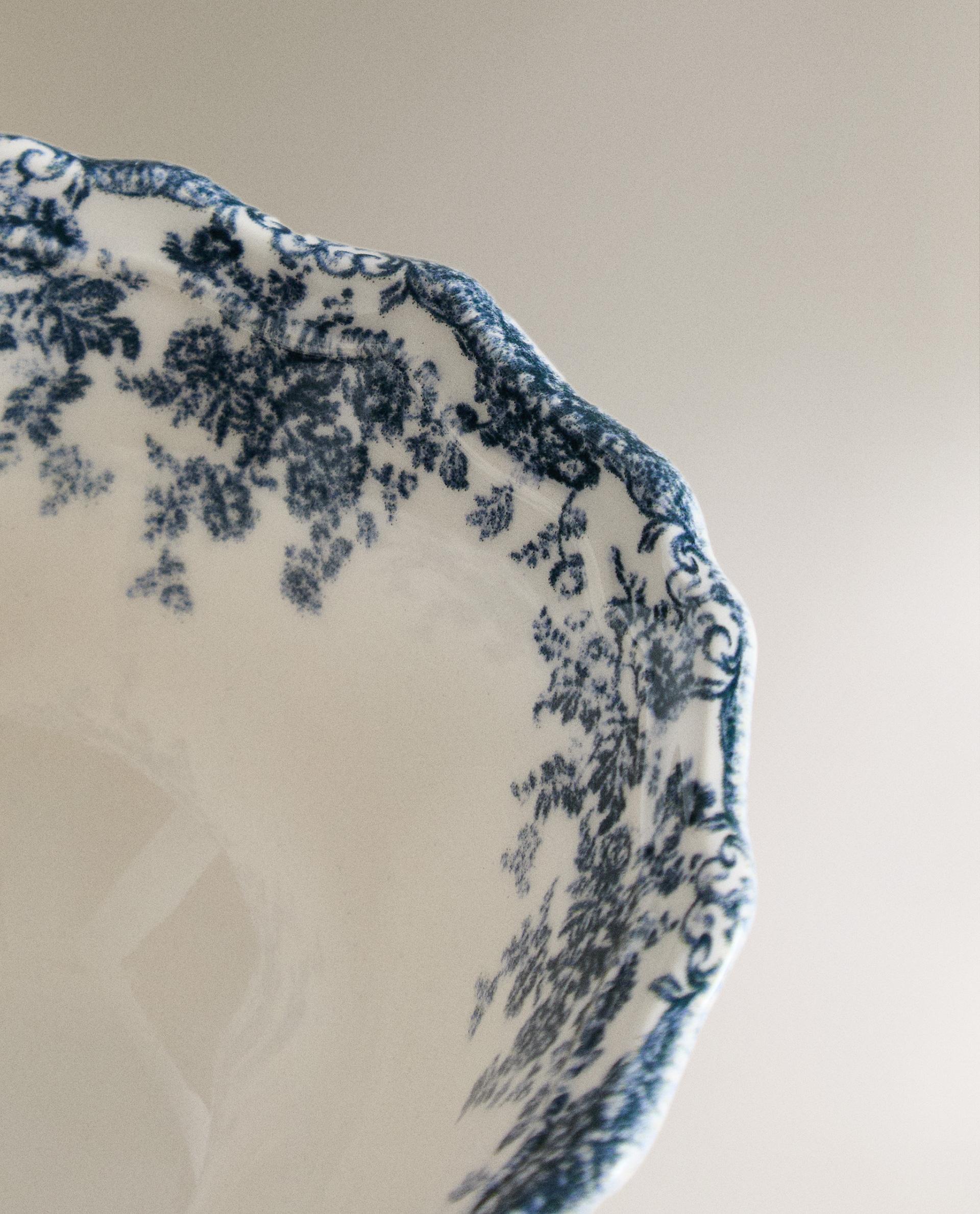 FLORAL EARTHENWARE SNACK BOWL product thumbnail 5