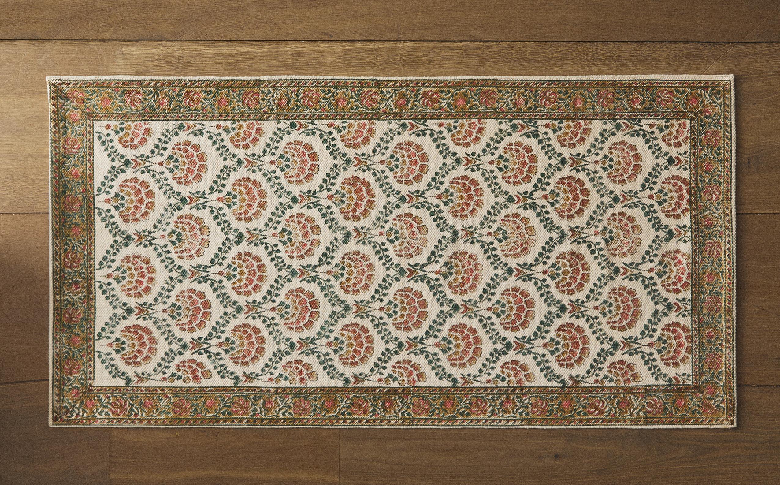 FLORAL PRINT RUG