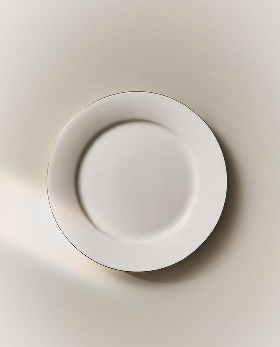 RIMMED BONE CHINA SIDE PLATE