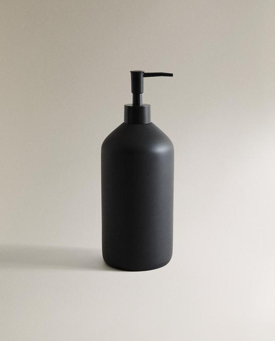 BLACK RESIN SOAP DISPENSER BLACK RESIN SOAP DISPENSER