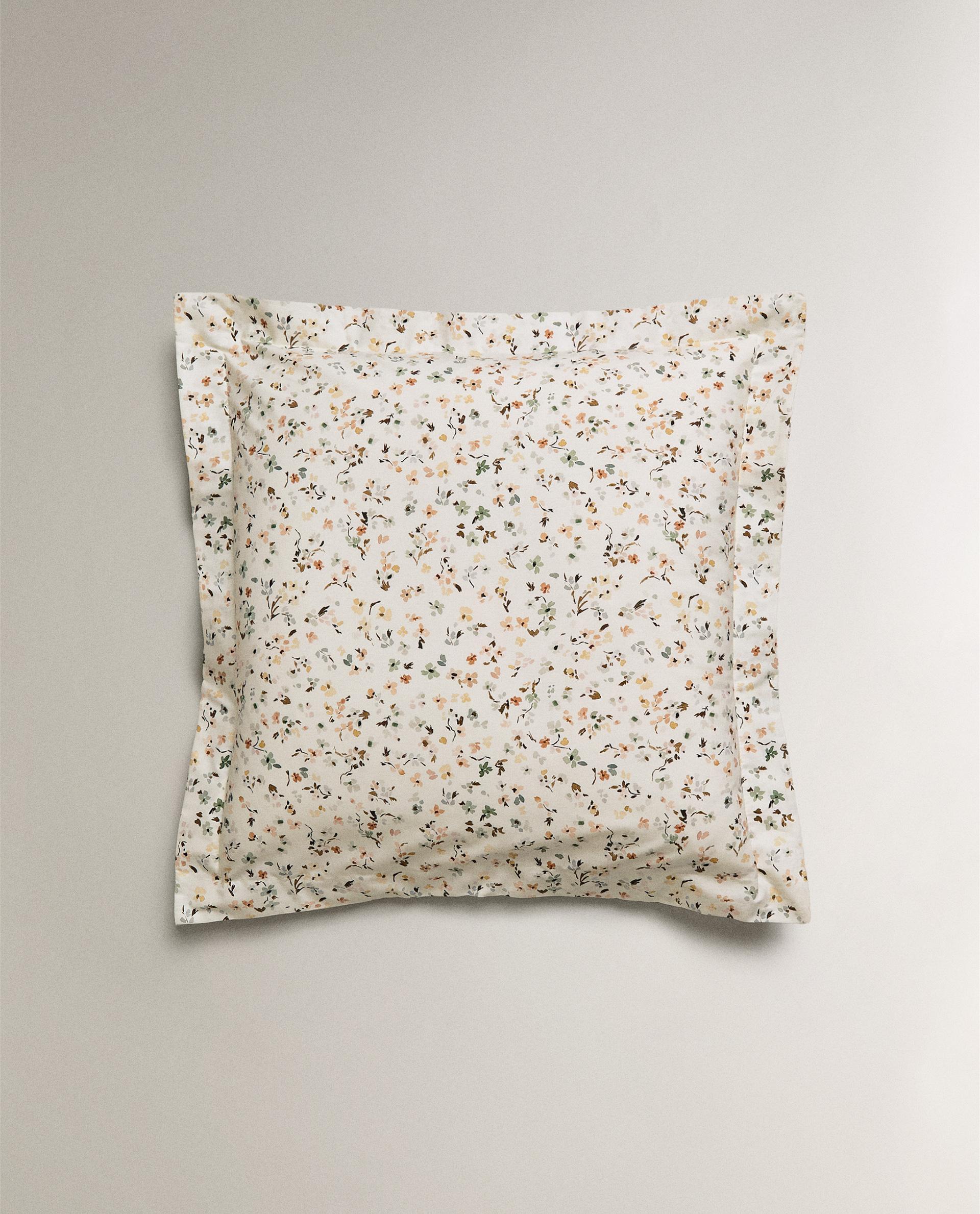 新品 ザラホーム 掛け布団カバー 枕カバー セット 花柄 楽天市場】枕カバー M 43×63cm 刺繍 綿100% 日本製 おしゃれ 柄