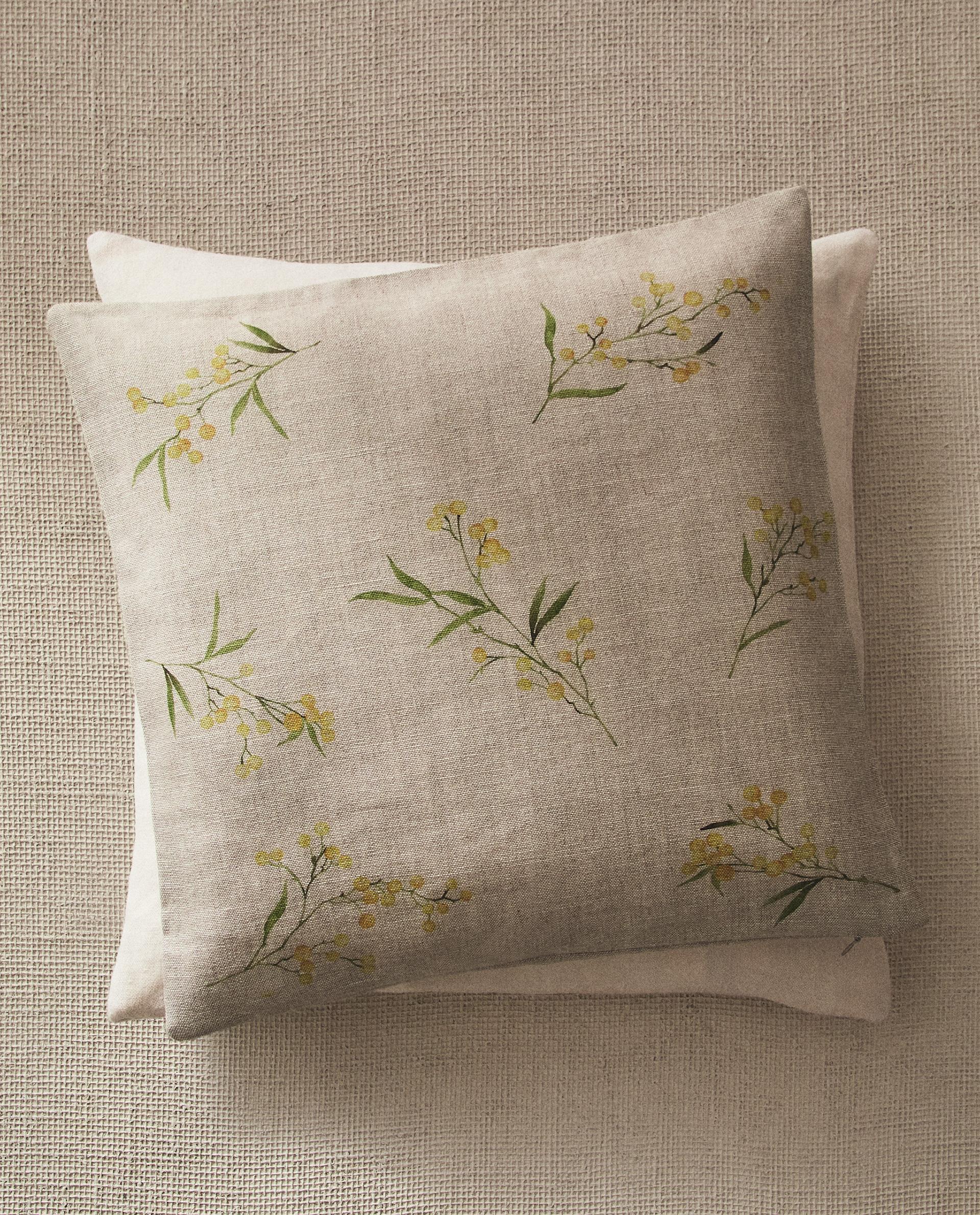 ミモザ プリント クッションカバー | Zara Home 日本/Japan