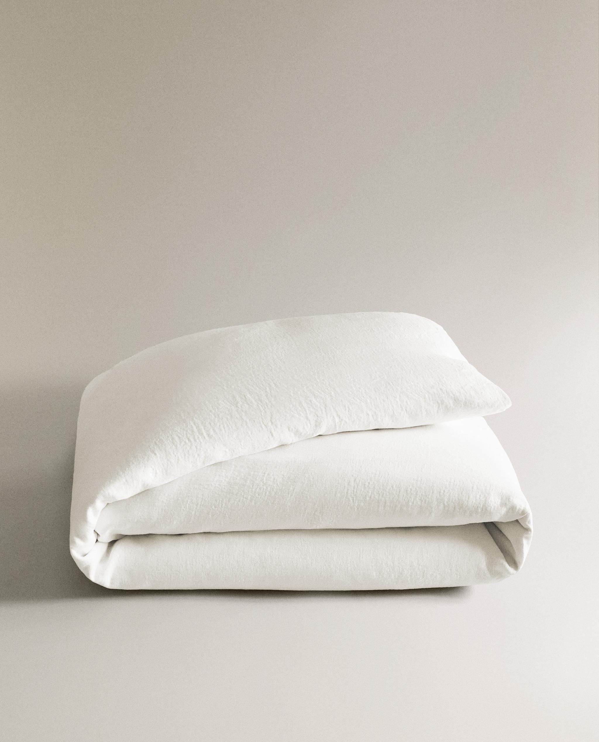 WASHED LINEN DUVET COVER AND PILLOWCASE product thumbnail 15