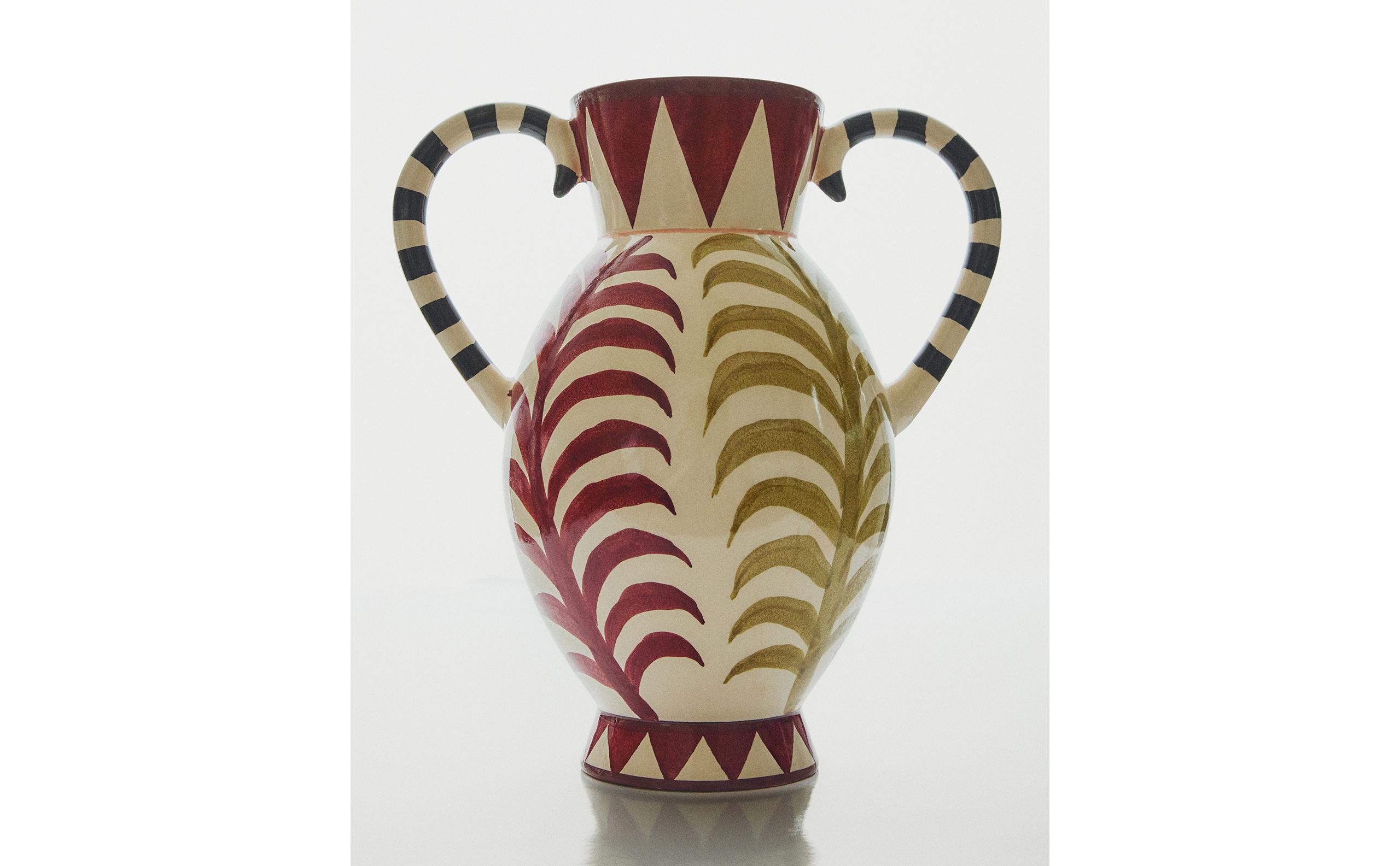 CERAMIC VASE WITH DOUBLE HANDLE product thumbnail 11
