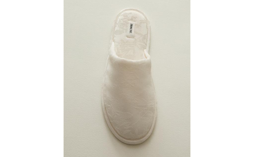 JACQUARD MULE SLIPPERS