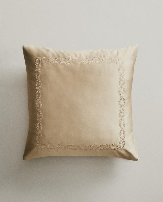 HOUSSE DE COUSSIN FEUILLES