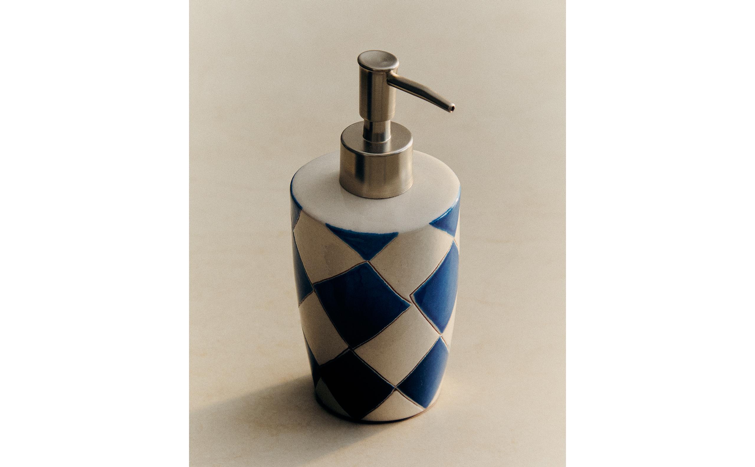 BLUE DIAMOND CERAMIC SOAP DISPENSER product thumbnail 8