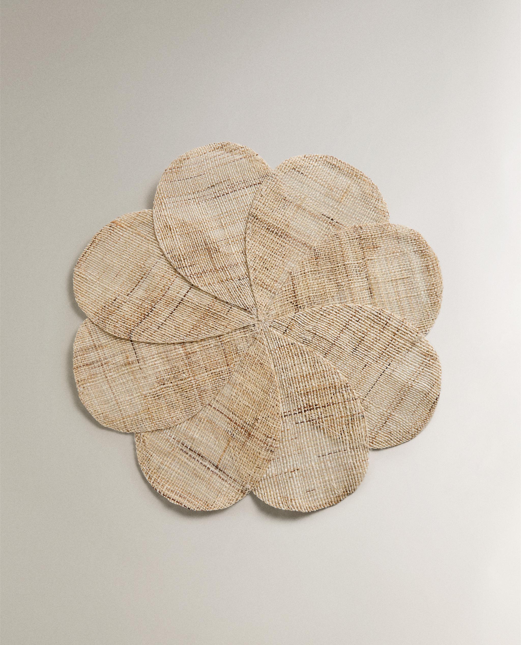 Set 4 Tovagliette Americane ABAKUHAUS Fiori Papavero | Tessuto Lavabile Impermeabile 45x30 Cm | Decorazione Tavolo - 4