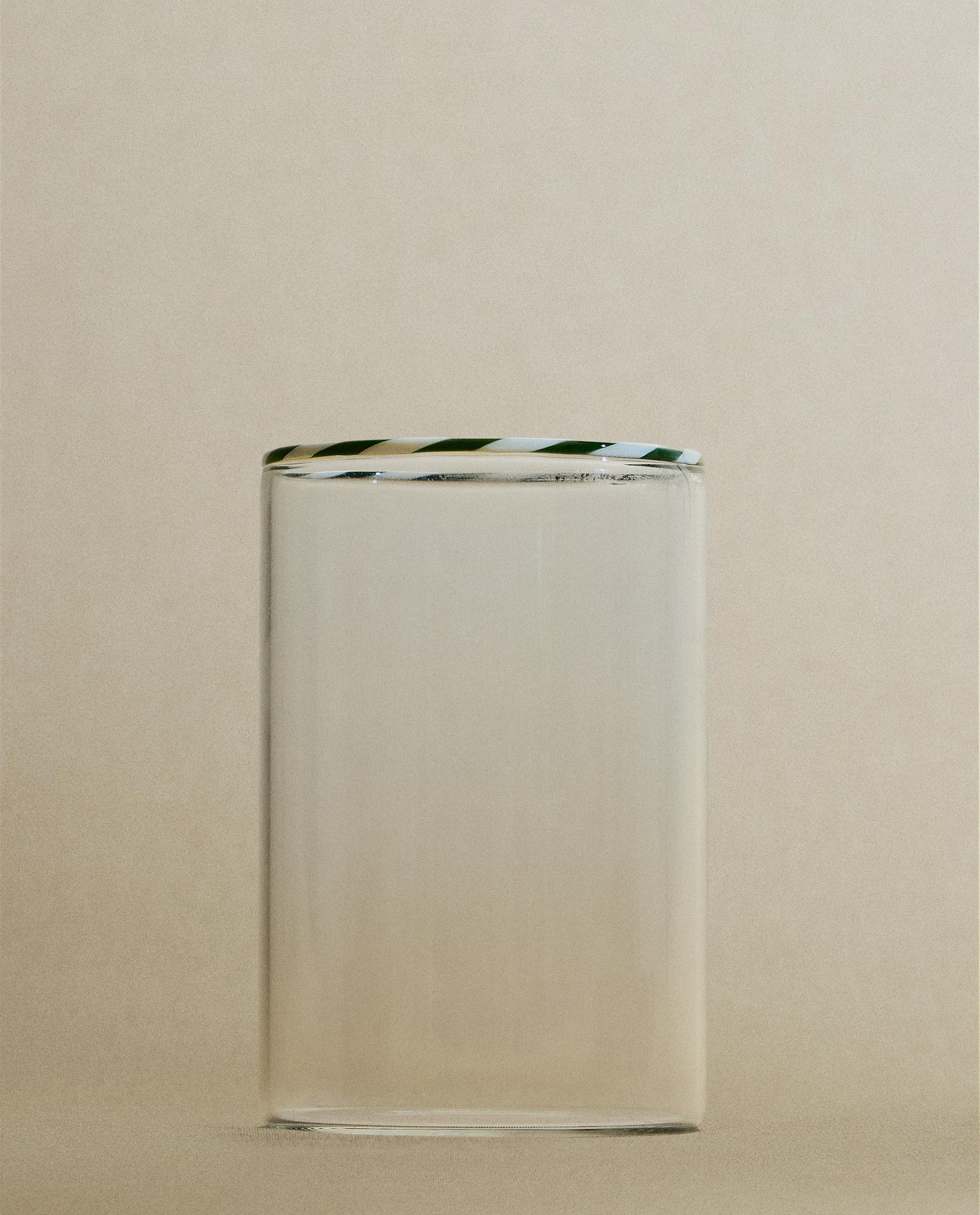 BOROSILICATE GLASS TUMBLER CANDY CANE CHRISTMAS | Zara Home United