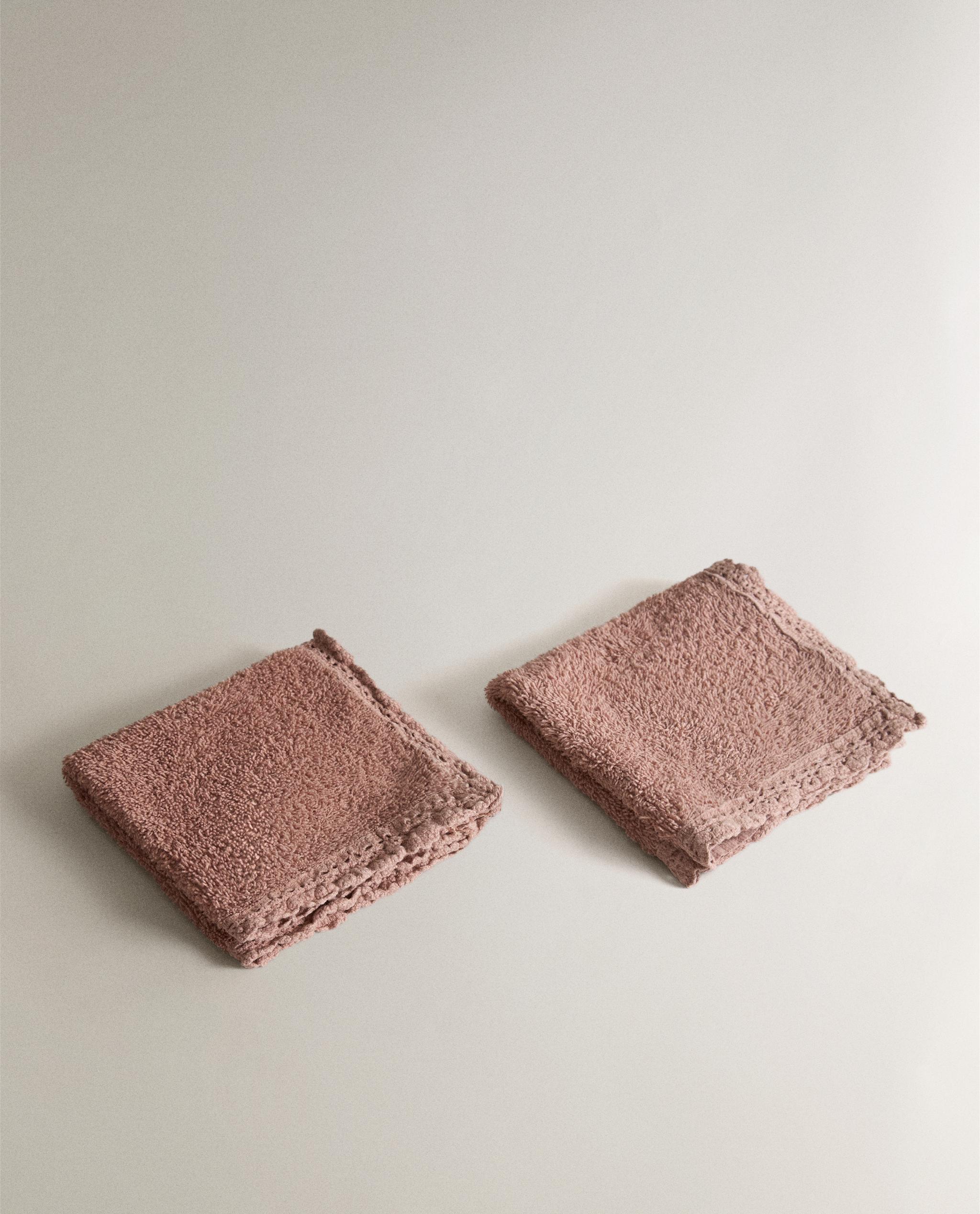 PACK OF HAND TOWELS WITH CROCHET BORDER (PACK OF 2) product thumbnail 6