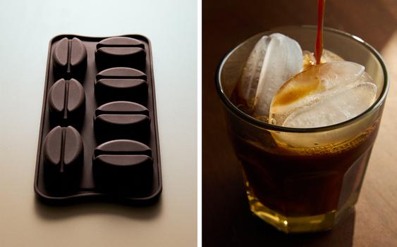 RECIPIENTE PARA GELO BANDEJA SILICONE CAFÉ