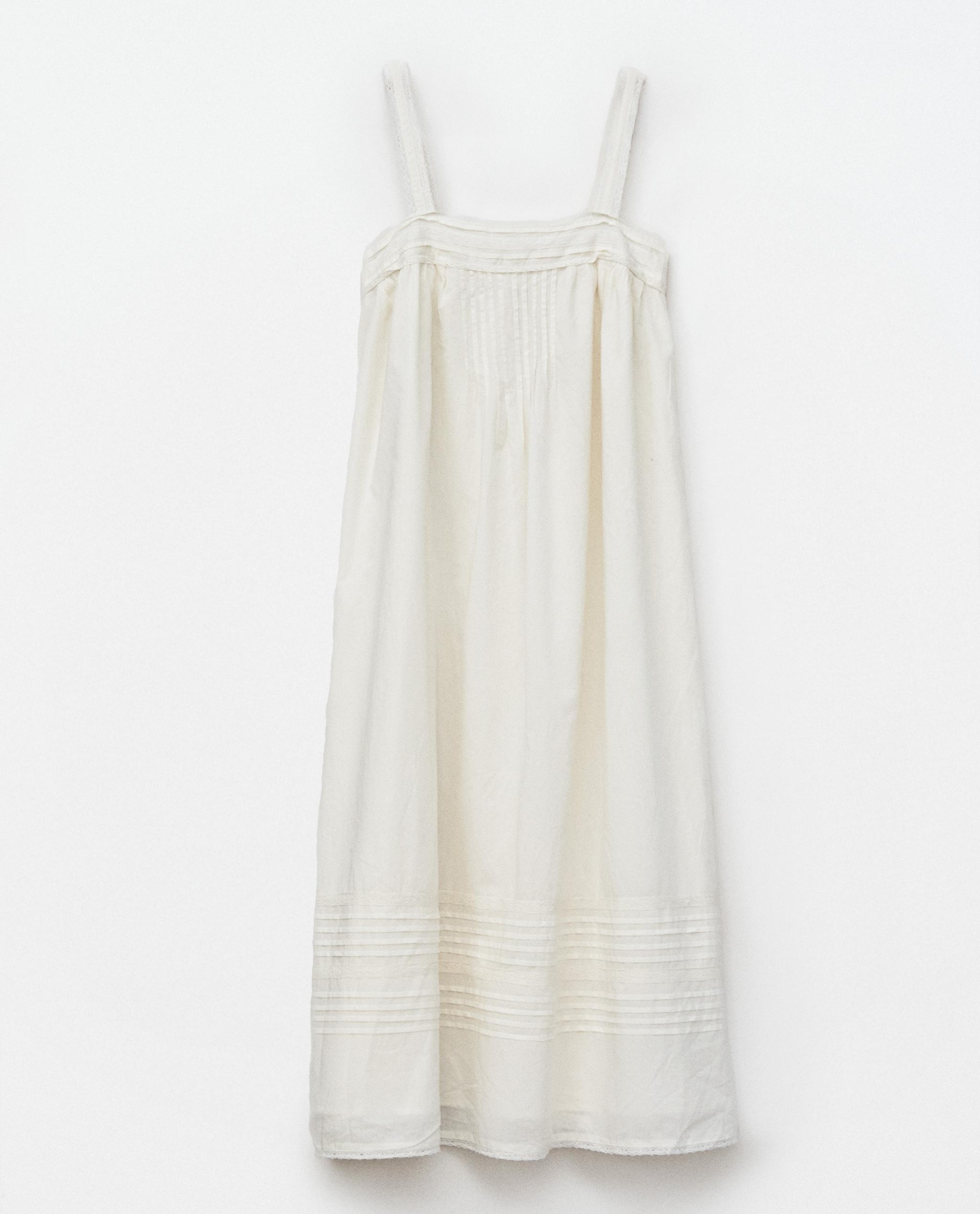 STRAPPY NIGHTDRESS WITH LACE AND PINTUCKS product thumbnail 7