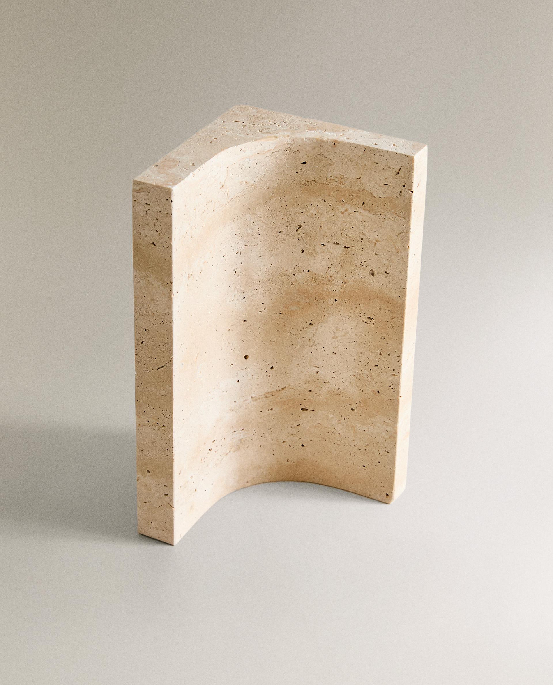 TRAVERTINE STONE BOOKEND