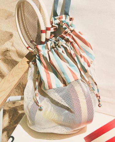 STRIPED BEACH BACKPACK