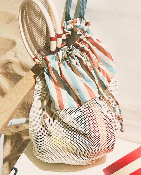 STRIPED BEACH BACKPACK