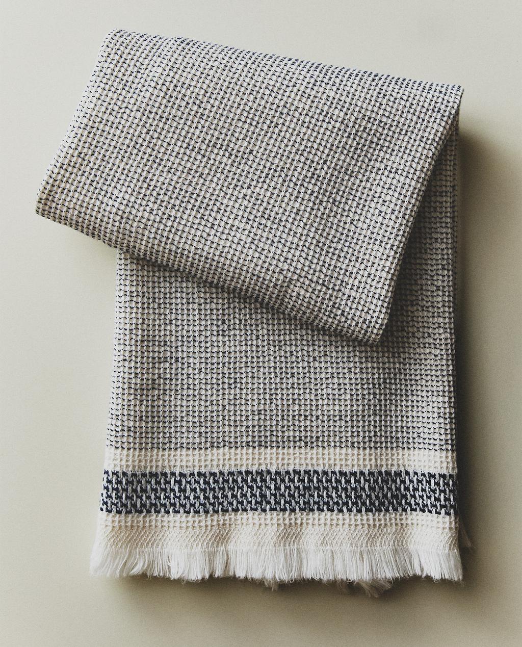 CONTRAST COTTON TERRYCLOTH TEA TOWEL CONTRAST COTTON TERRYCLOTH TEA TOWEL