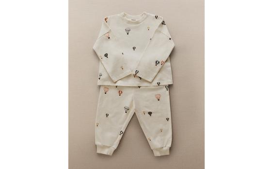 KIDS' BALLOON COTTON JERSEY SET OF PYJAMAS