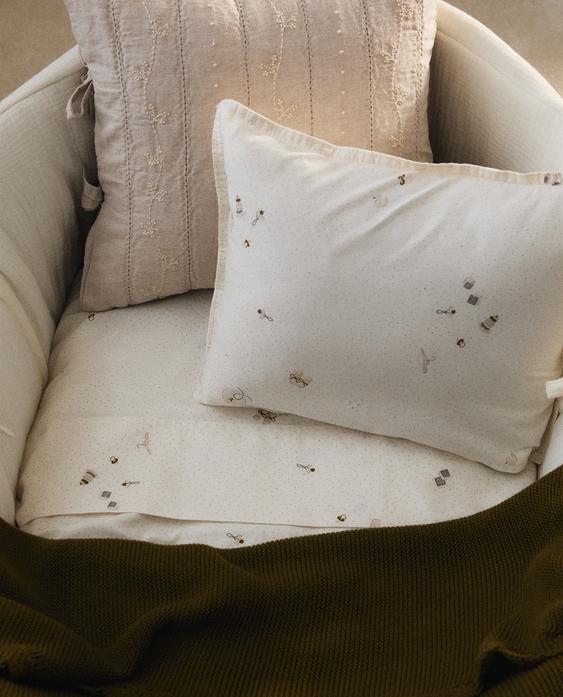 PRINTED MINI COT SHEET SET PRINTED MINI COT SHEET SET