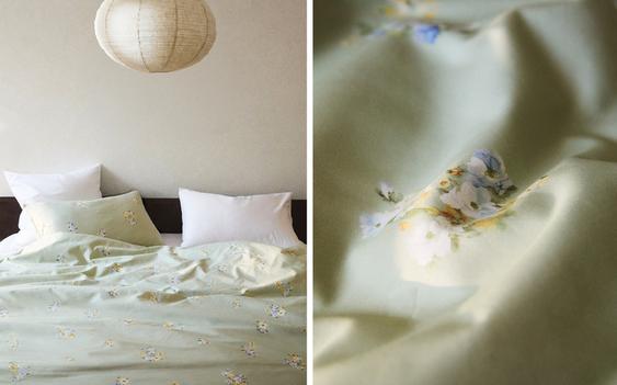 COUETTE SATIN FLEURS SAUVAGES
