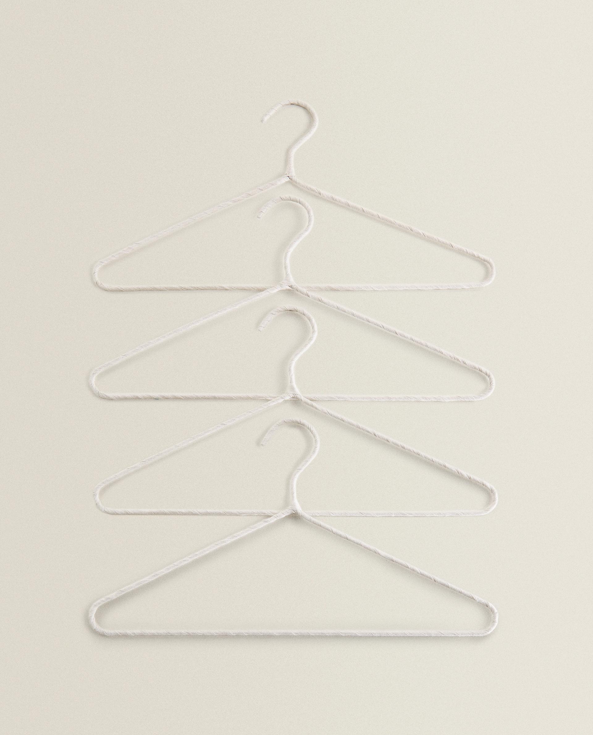 BEIGE COTTON AND LINEN HANGERS (PACK OF 4) product thumbnail 13