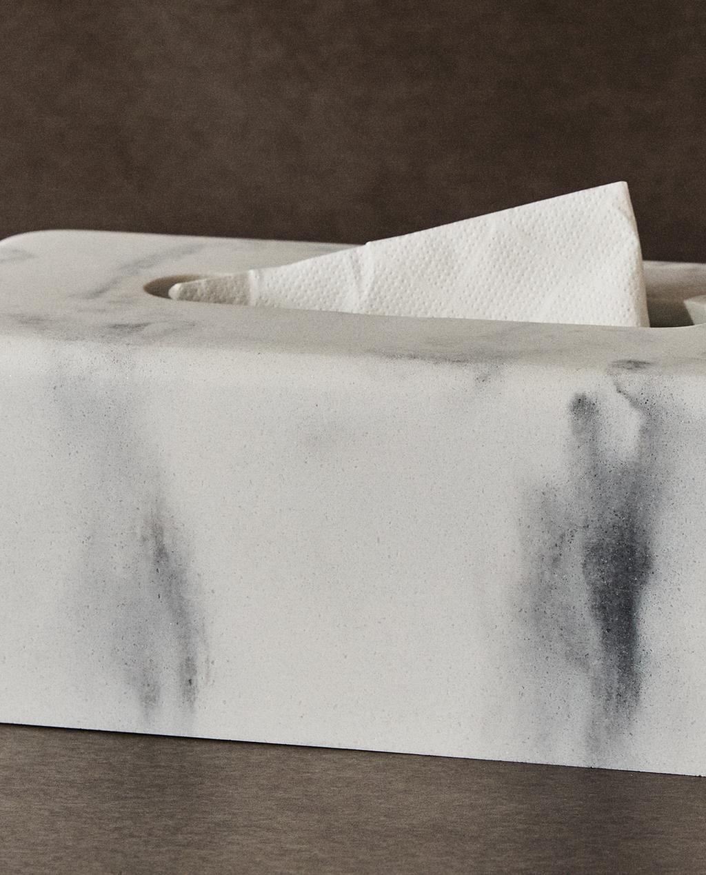 MARBLE-EFFECT TISSUE BOX