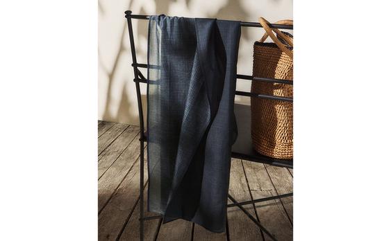 Gingham Cotton Beach Scarf
