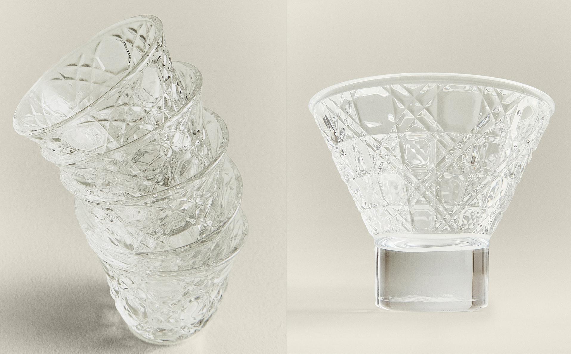 CUT GLASS CRYSTALLINE GLASSWARE CUT GLASS CRYSTALLINE GLASSWARE