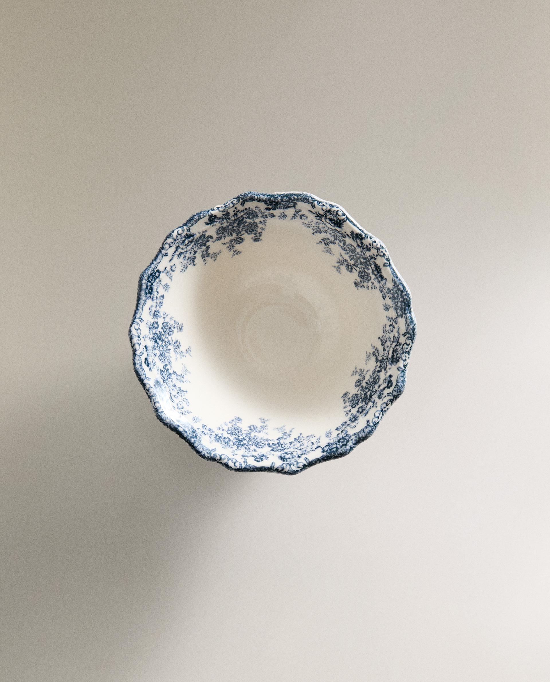 FLORAL EARTHENWARE SNACK BOWL product thumbnail 7