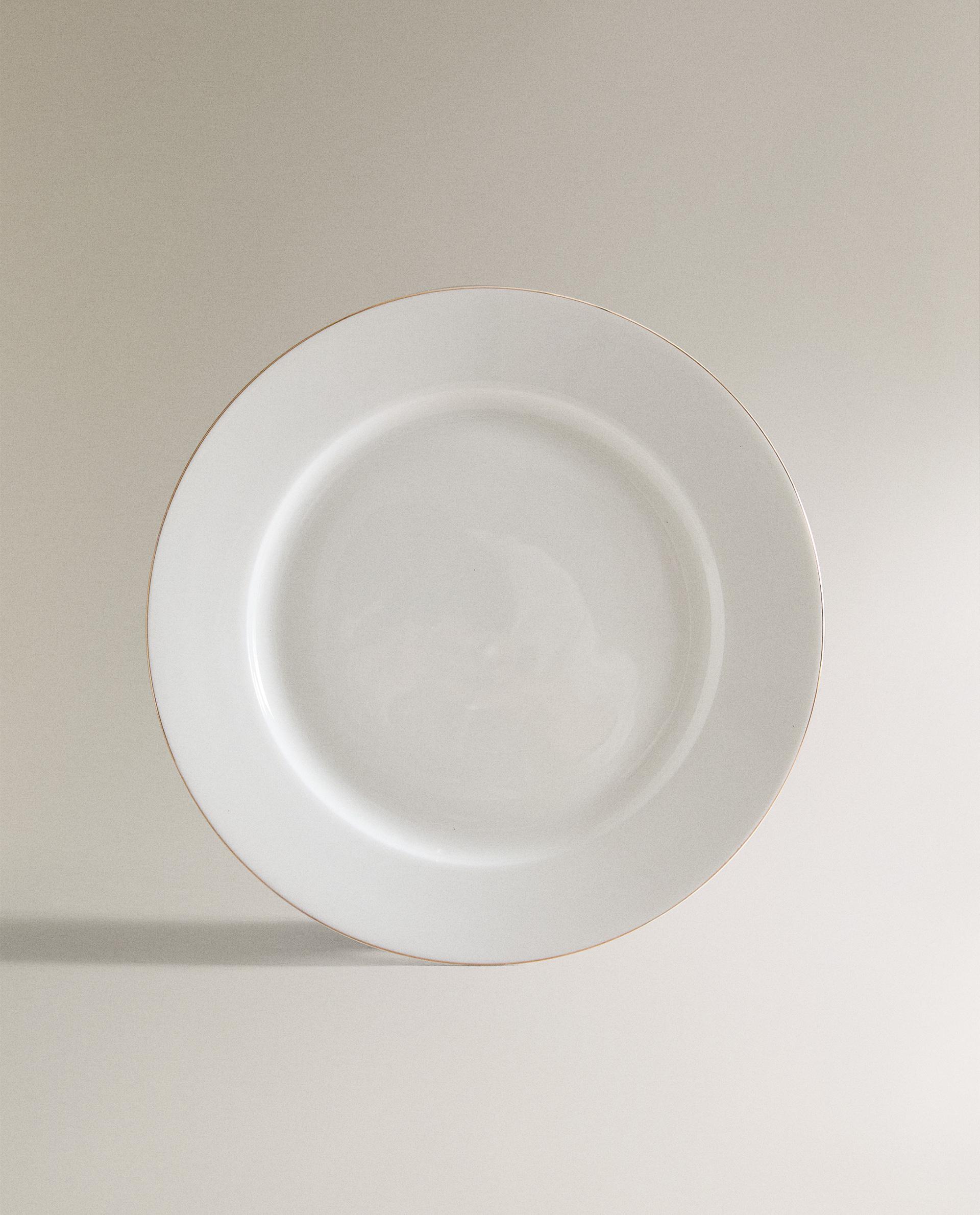 RIMMED BONE CHINA DINNER PLATE RIMMED BONE CHINA DINNER PLATE