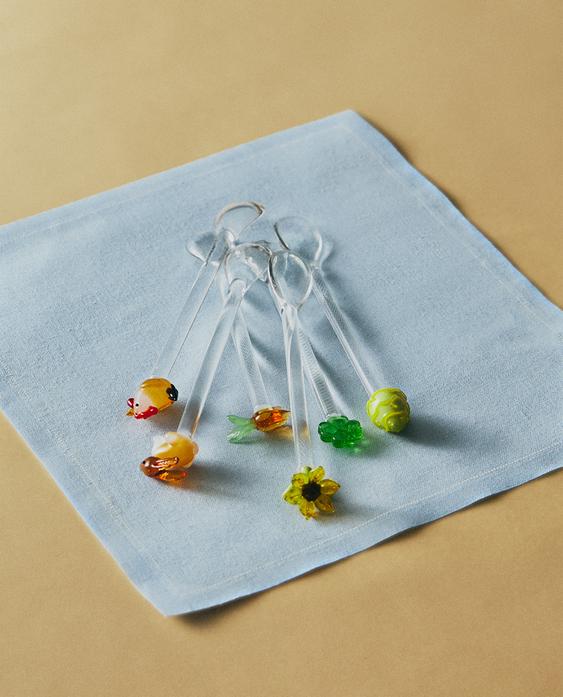 PACK OF EASTER GLASS DESSERT SPOONS (PACK OF 6)