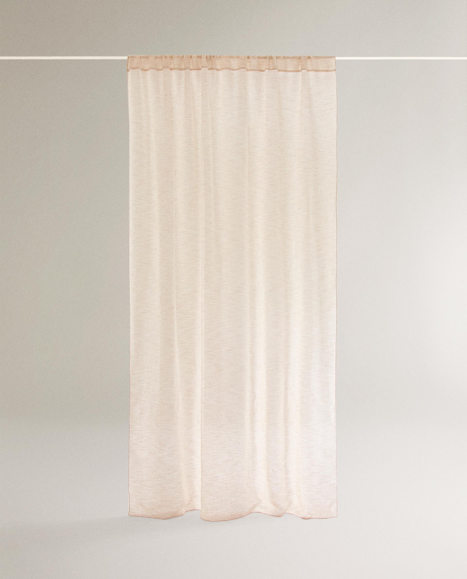 SHEER DOUBLE-WIDTH CURTAIN WITH LOW OPACITY product thumbnail 4