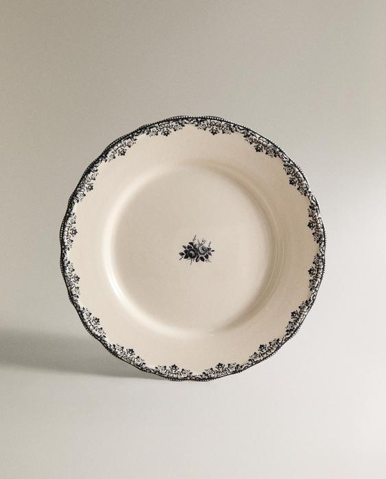 ASSIETTE PLATE MOTIF POSITIONNÉ