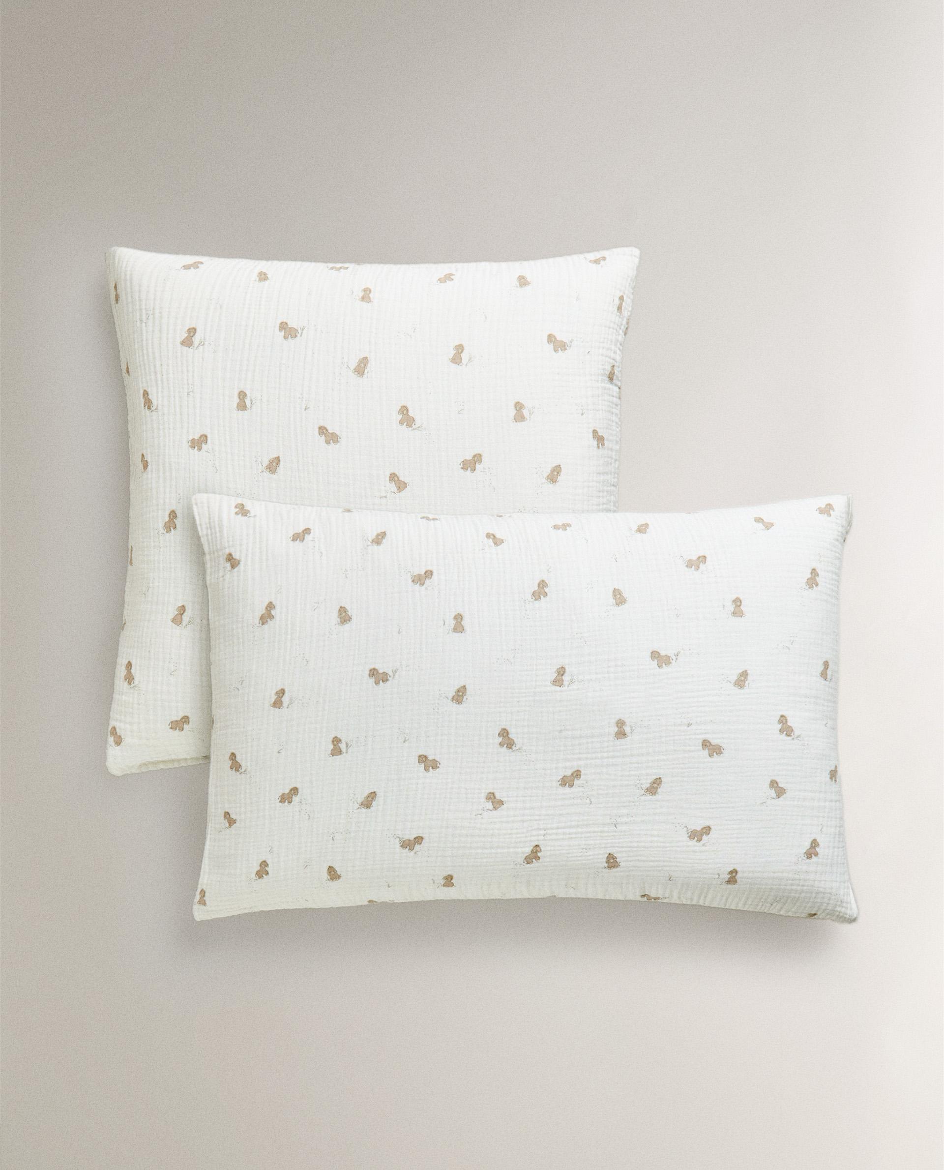 CHILDREN S DONKEY MUSLIN PILLOWCASE