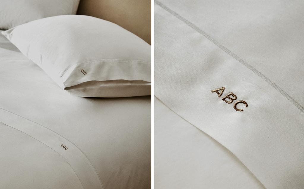 SATEEN FLAT SHEET WITH TRIM (300 THREAD COUNT)