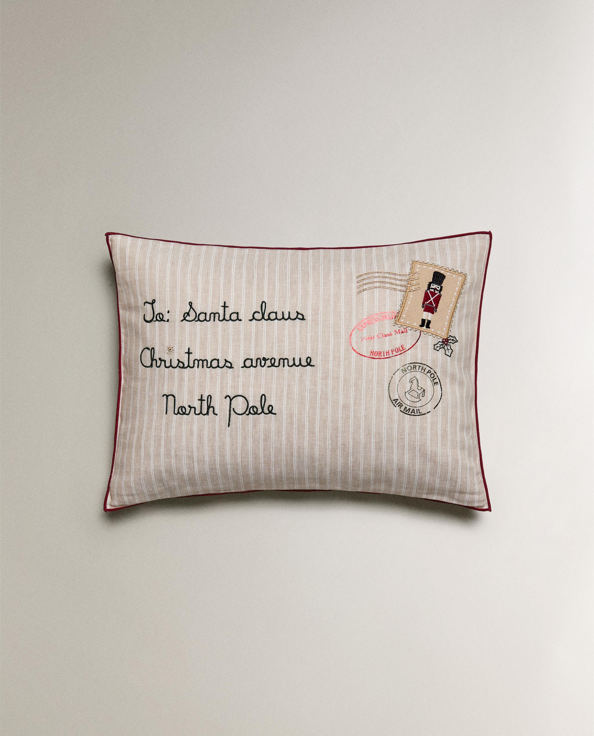 キッズ クリスマスレター クッションカバー | Zara Home 日本/Japan