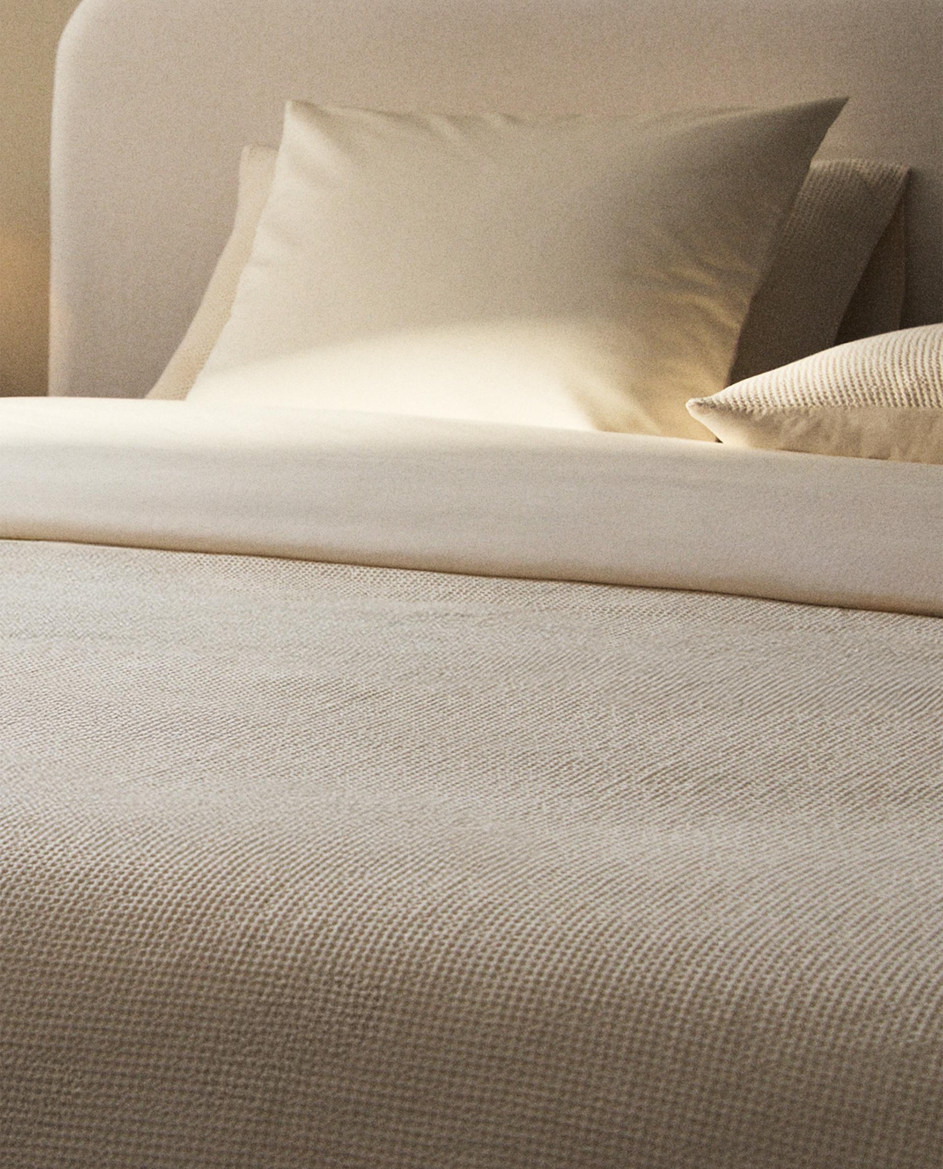 コットンリネン ストライプ デュべカバー | Zara Home 日本/Japan