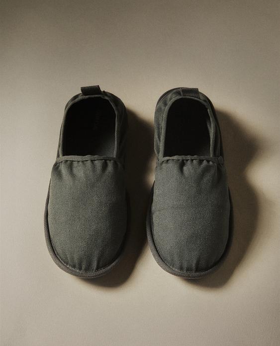 COTTON BABOUCHE SLIPPERS