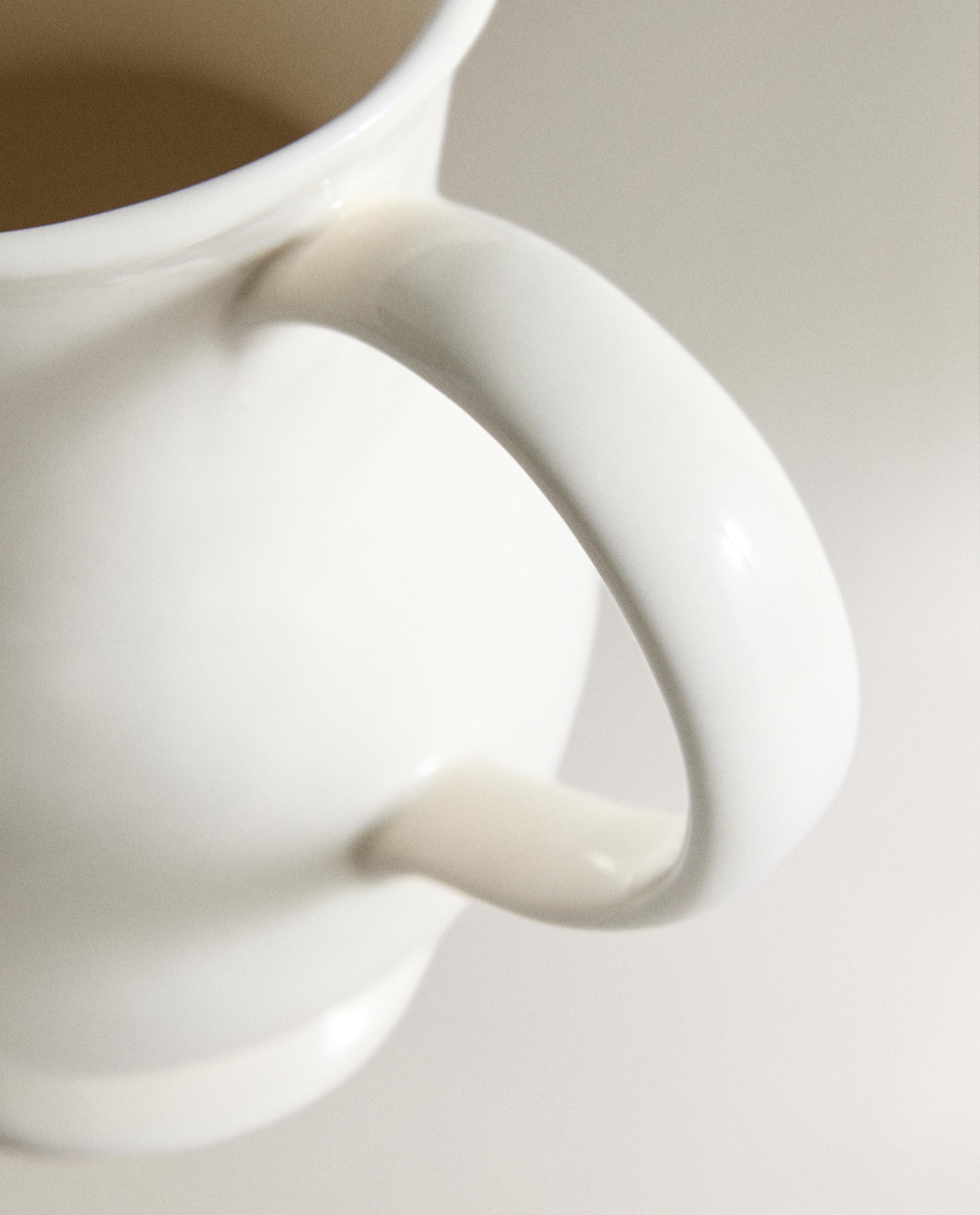 DECORATIVE CREAM CERAMIC JUG product thumbnail 3