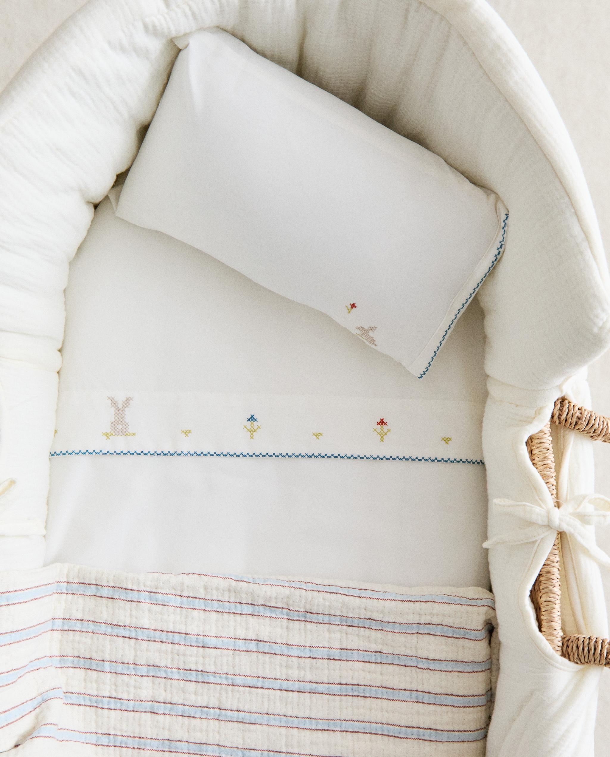 RABBIT COT PILLOWCASE AND FLAT SHEET SET product thumbnail 7