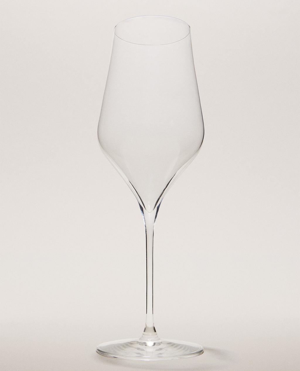 GLATTES WEINGLAS AUS KRISTALLGLAS